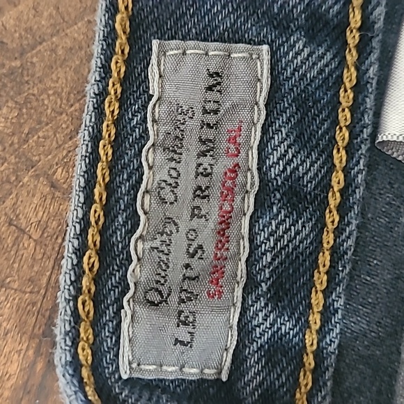 Vintage Levi's Jean Shorts Women's sz 27 501 Button Fly Distressed Rare Black - Picture 5 of 10